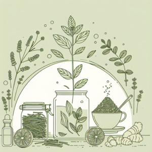 Pfefferminze trocknen